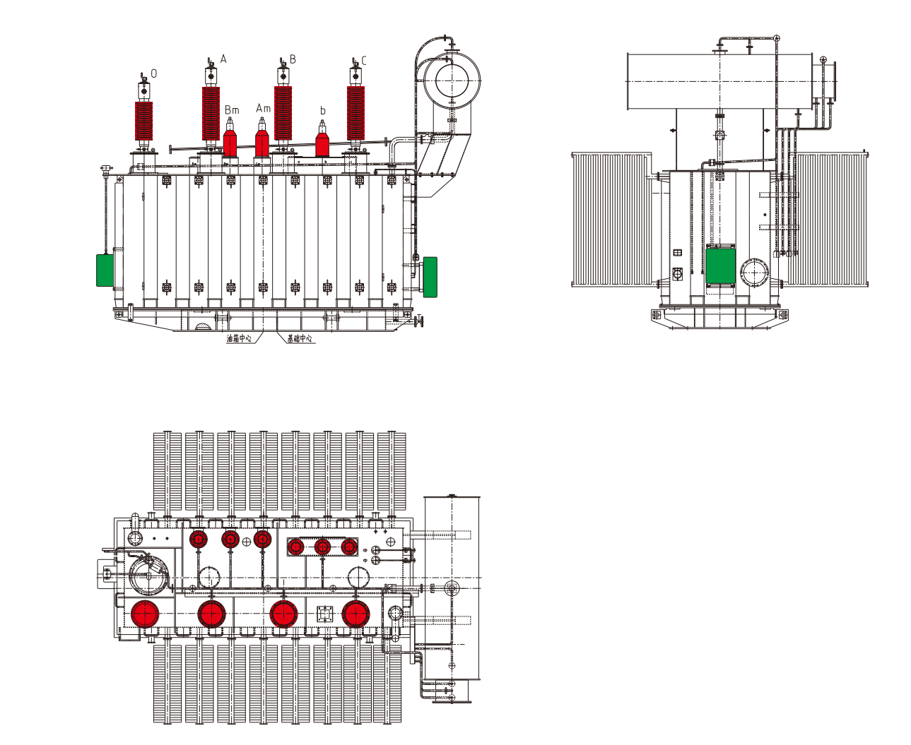 110kv Three phase on-load tap-changing power transformer