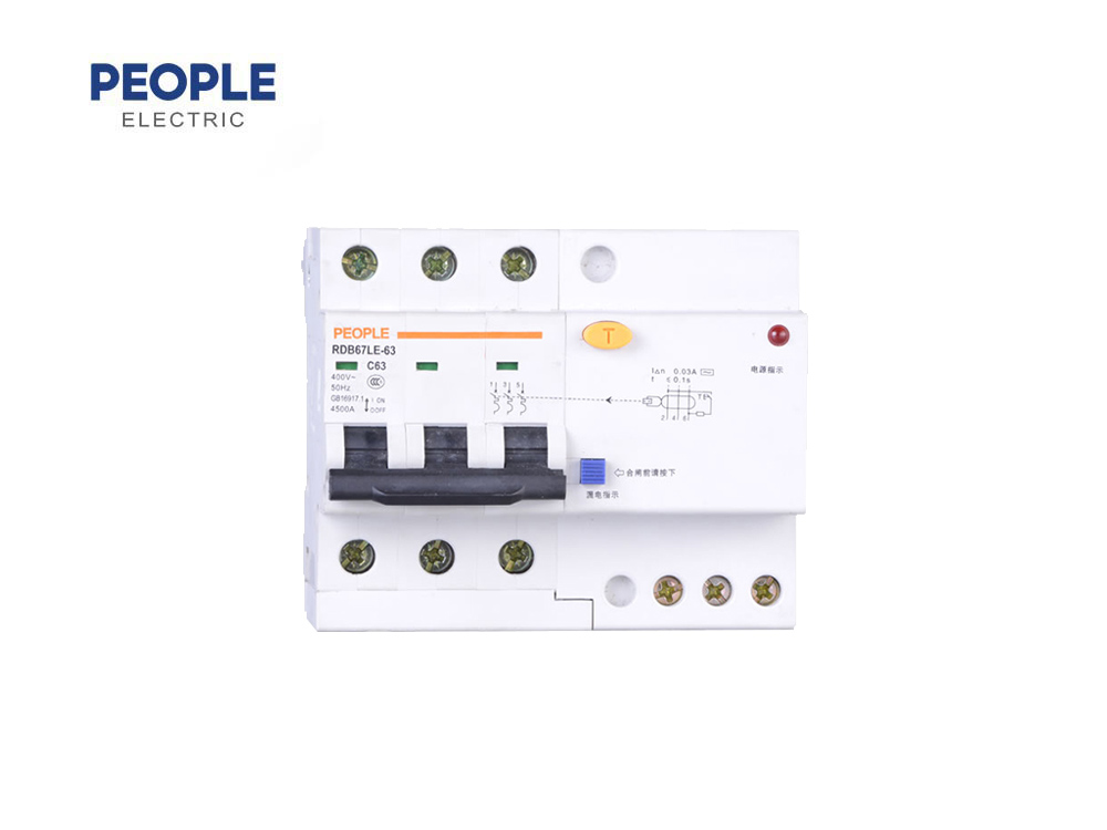 RDB67LE-63 series residual current circuit